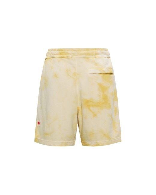 Nike Yellow Sportswearfrench Terry Solid Color Logo Flowers Embroidered Casual Shorts Color for men