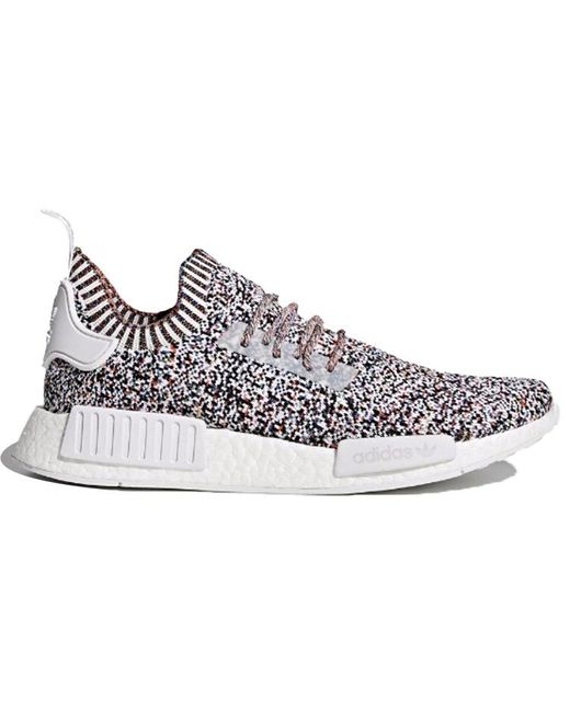 Adidas White Nmd_r1 Primeknit 'color Static' for men