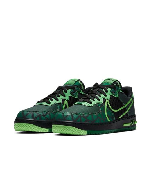 Nike Green Air Force 1 React 'Naija' for men