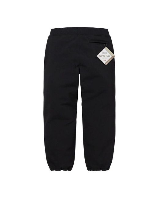 Supreme Black X Windstopper Sweatpants for men