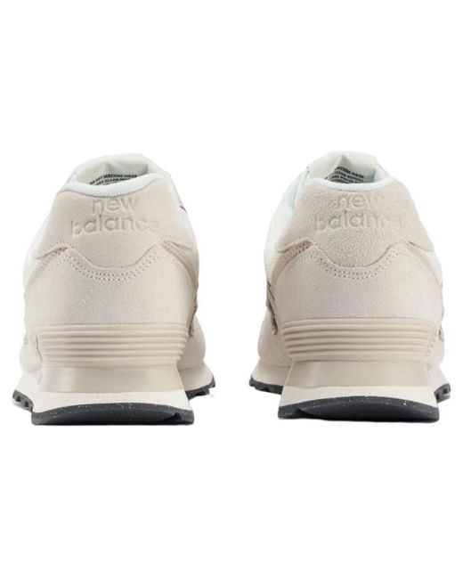New Balance White 574 for men