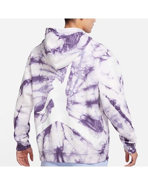 Nike Purple Back Large Logo Printing Tie Dye Sports for men