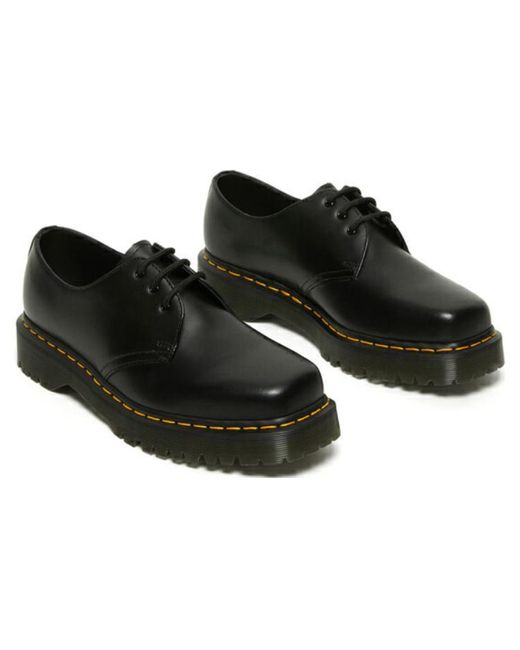 Dr. Martens 1461 Bex Squared Toe Leather Oxford Shoes in Black