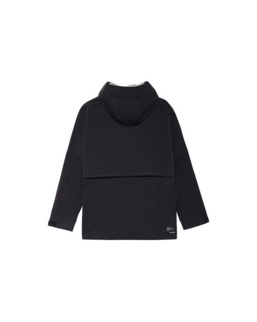 New Balance Blue Hooded Mid Down Jacket for men