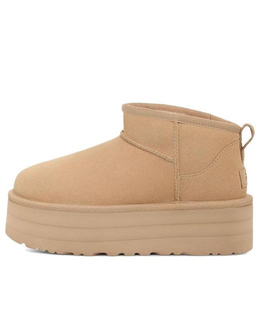 Ugg Natural (Wmns) Classic Ultra Mini Platform 'Driftwood'