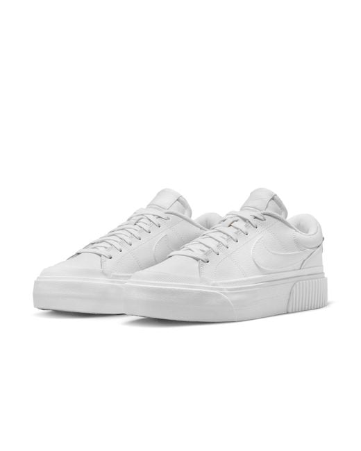 Nike White (Wmns) Court Legacy Lift 'Summit'