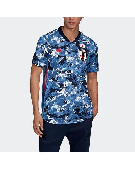 Adidas Blue Au Player Edition 20-21 Season Team Japan Jersey Asia Sizing for men