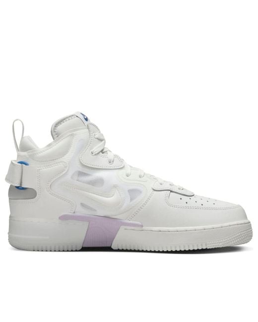 Nike White Air Force 1 Mid React 'Summit' for men