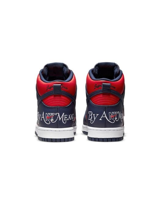 Nike Blue X Supreme Sb Dunk High 'By Any Means for men