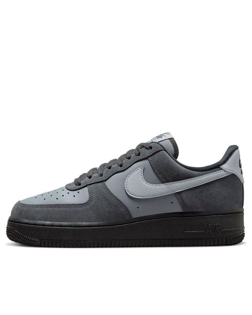 Nike Black Air Force 1 Low 'Anthracite Wolf' for men