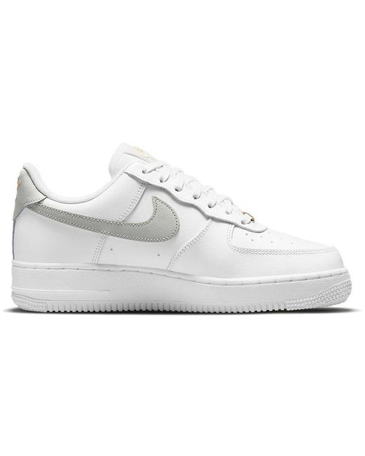 Nike Air Force 1 'white Light Silver' | Lyst