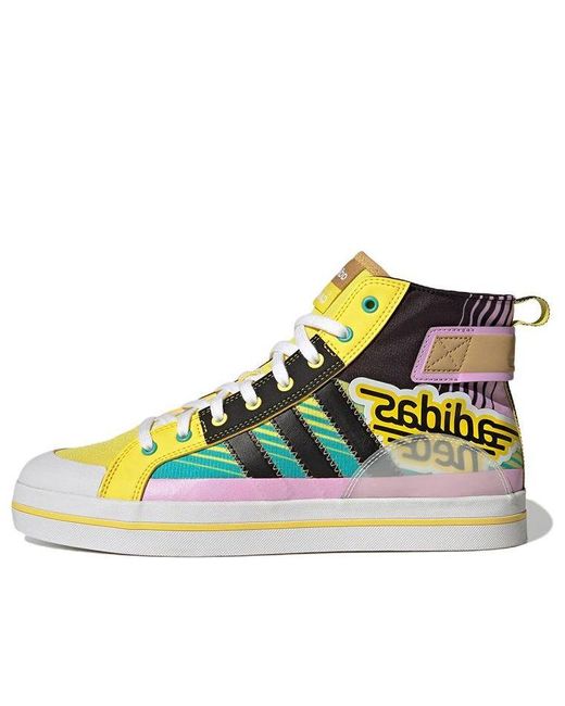 Adidas Neo City Canvas Hi in Yellow for Men | Lyst