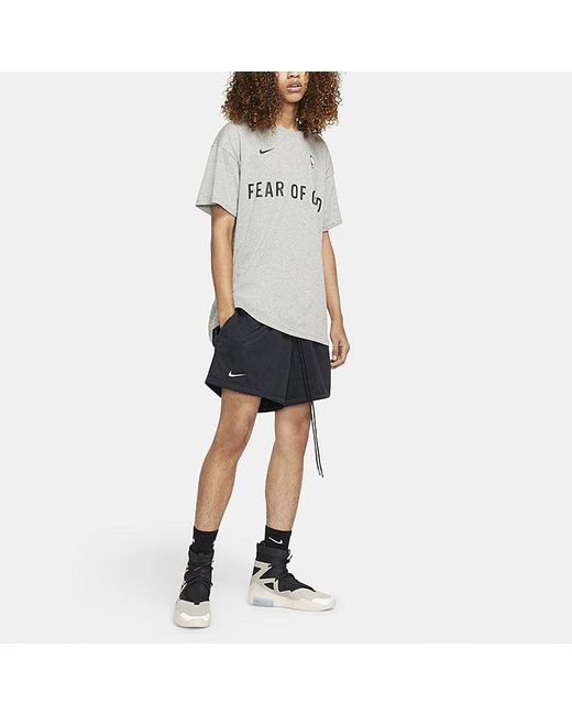 Nike Black X Fear Of God X Nba Basketball Shorts for men