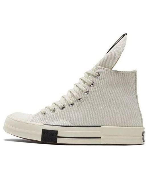 Converse White Rick Owens X Drkshdw Drkstar Chuck 70 High 'Egret' for men