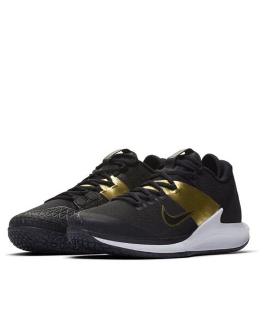 Nike Court Air Zoom Zero Hc 'black Metallic Gold' for Men | Lyst UK