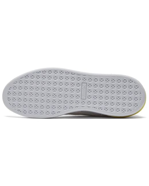 PUMA White Suede Bloc Pear' for men