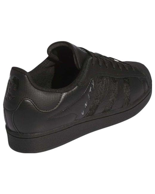 Adidas Black X Unity Superstar Adv 'Core Metallic' for men