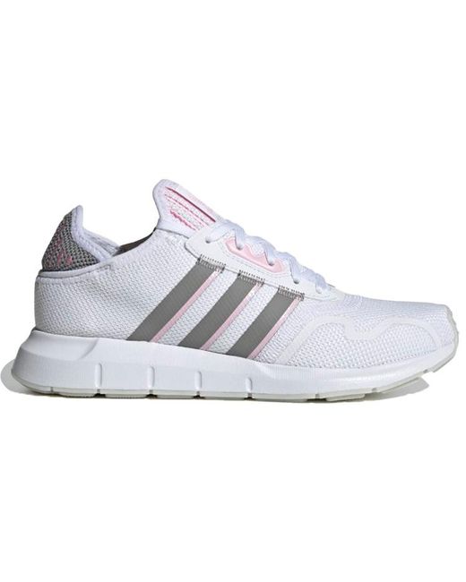Adidas White (Wmns) Swift Run X Charcoal Solid'