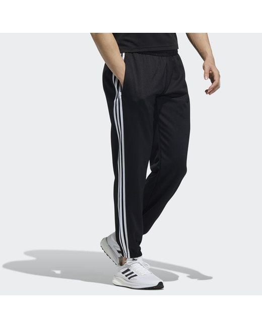 Adidas Black 3S Pants Stripe Lacing Bundle Feet Training Sports Pants for men