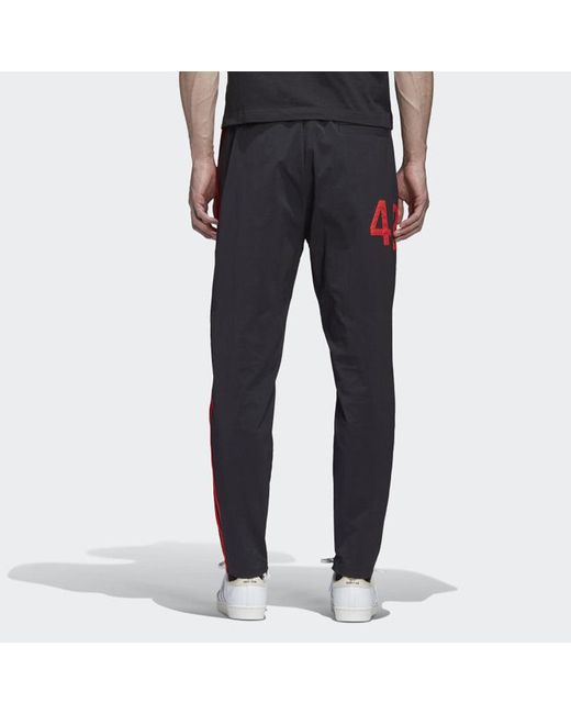 Adidas Black Originals X 424 Track Pants Crossover Asymmetric Sports Pants for men
