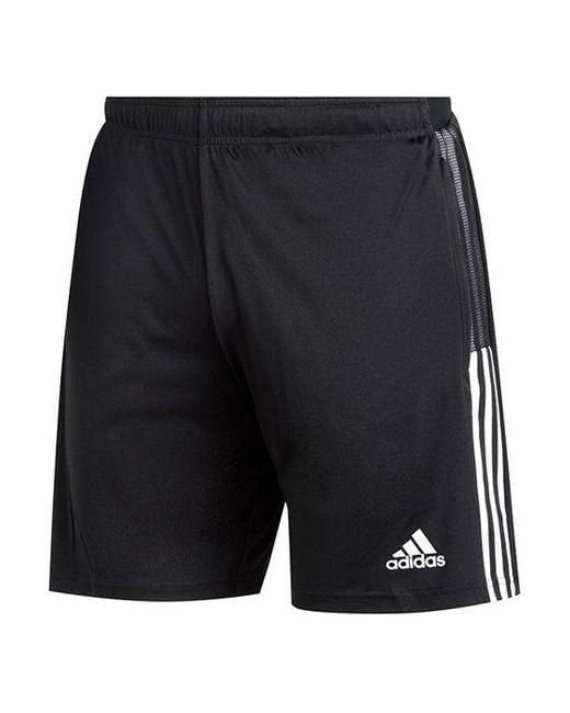 Adidas Blue Tiro21 Tr Sho 3 Bands Soccer Sport Shorts for men