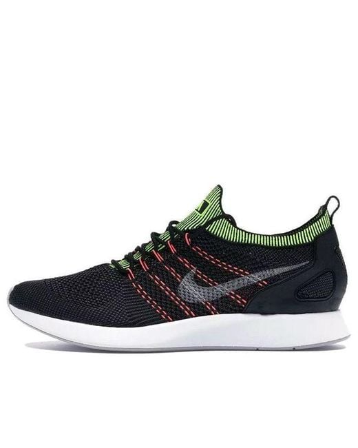 Nike Black Air Zoom Mariah Flyknit Racer Wolf Volt' for men