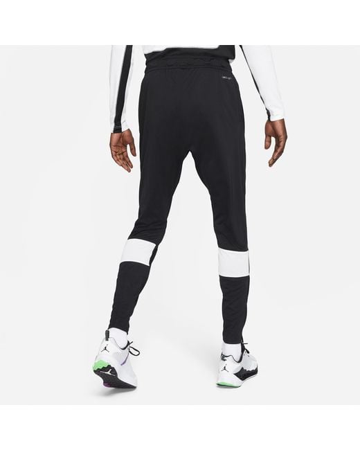 Nike Black Dri-Fit Sport Casual Fast-Dry Long Trousers for men