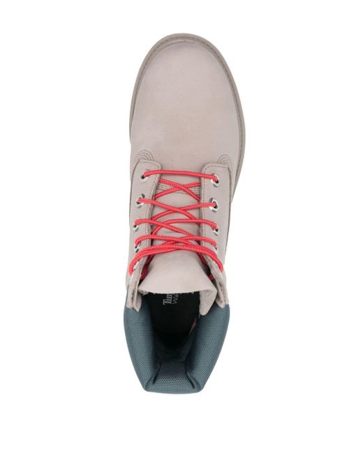 Timberland Gray (Wmns) Heritage 6 Inch Boots Nubuck'