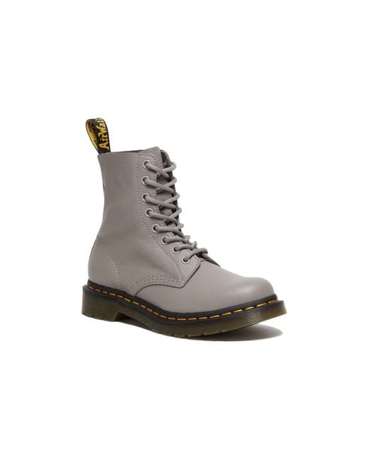 Dr. Martens Gray (Wmns) 1460 Pascal Virginia Leather Boots