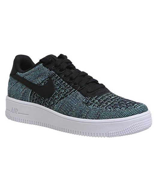 Nike Black Air Force 1 Ultra Flyknit Low Qs for men
