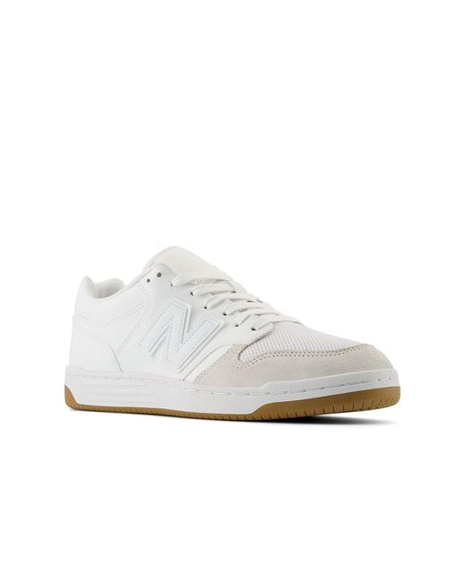 New Balance White Adult Bb480 V1 Court Sneaker for men