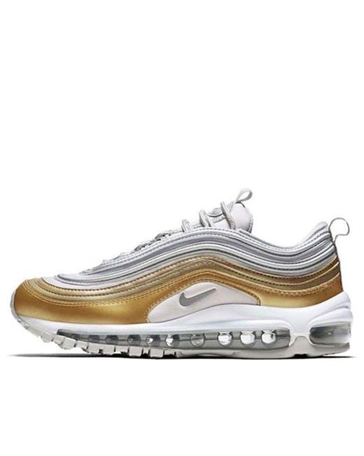 Nike White Air Max 9 'metallic Gold'