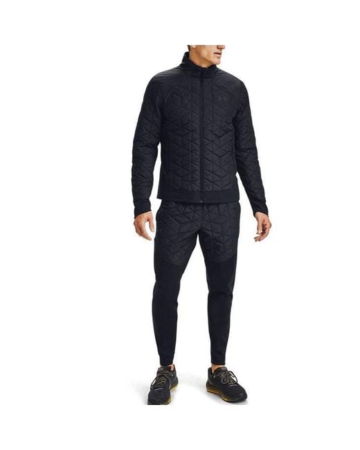 Under Armour Blue Coldgear Reactor Run Hybrid Jacket for men