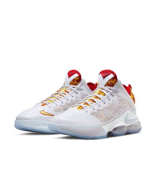 Nike White Flintstone X Lebron 19 Low Ep 'Magic Fruity Pebbles' for men