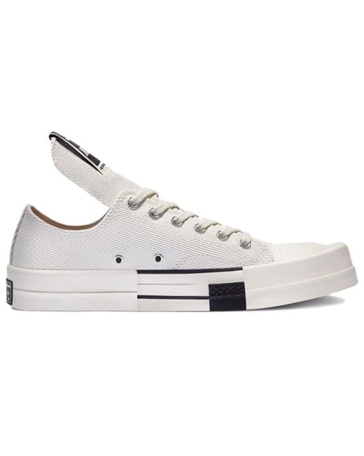 Converse White Rick Owens X Turbodrk Chuck 70 Low 'Lily' for men