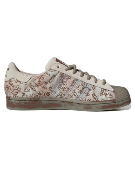 Adidas Brown Melting Sadness X Superstar 'Allover Graphics for men