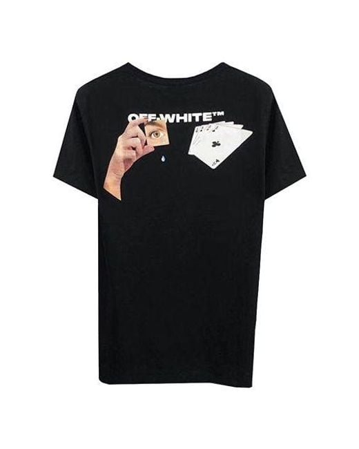 Off-White c/o Virgil Abloh Black C/O Virgil Abloh Hand Card Over Tee for men