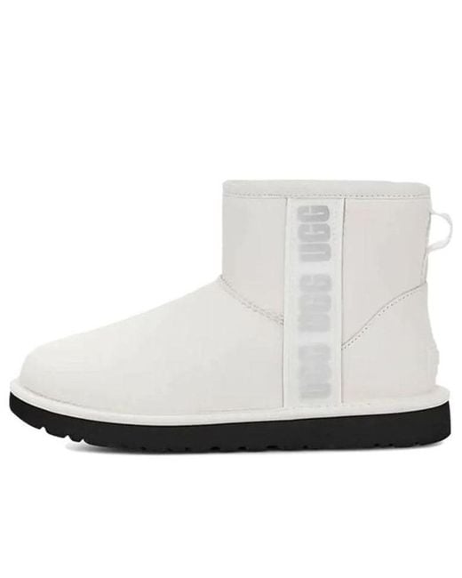 Ugg White (Wmns) Classic Mini Side Logo Boot 'Ultra Matte'