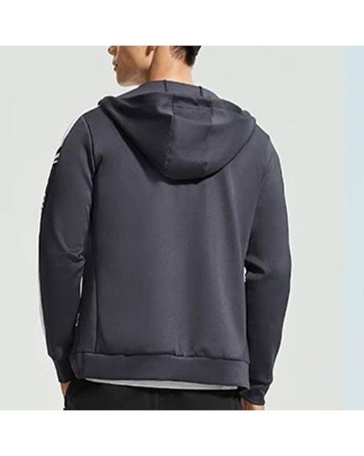 Li-ning Blue Logo Training Full Zip Hooded Jacket 'Ink' for men