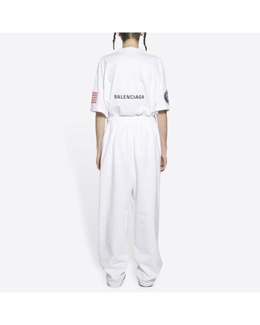 Balenciaga X Nasa Joggers Bianco in White for Men Lyst UK