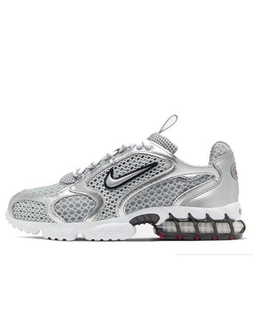 Nike White (Wmns) Zoom Spiridon Cage 2 'Metallic'