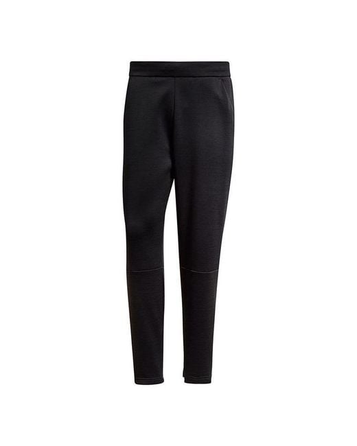 Adidas Black Zne Pt Sport Knit Pants for men