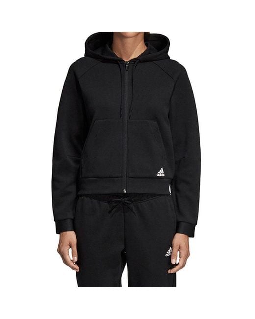 Adidas Black (Wmns) Must Haves Hooded Jacket