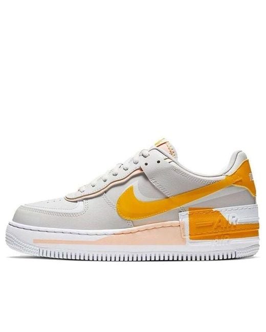 Nike White (Wmns) Air Force 1 Shadow 'Pollen Rise'