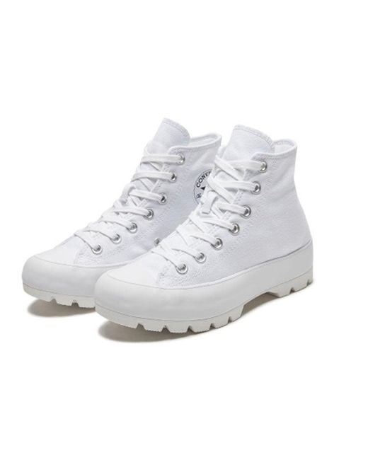 Converse White (Wmns) Chuck Taylor All Star High Lugged