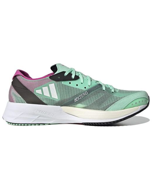 Adidas White (Wmns) Adizero Adios 7 Running Shoes 'Pulse Mint'