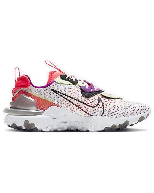 Nike White React Vision 'Barely Volt' for men