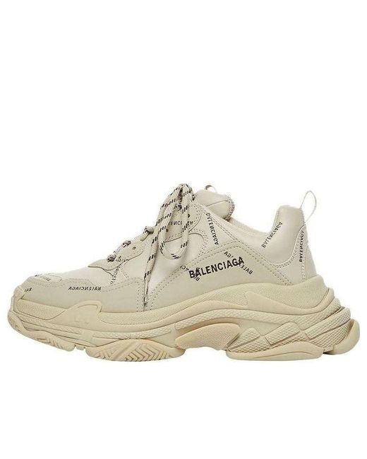 Balenciaga Natural (Wmns) Triple S Sneaker 'All Over Logo