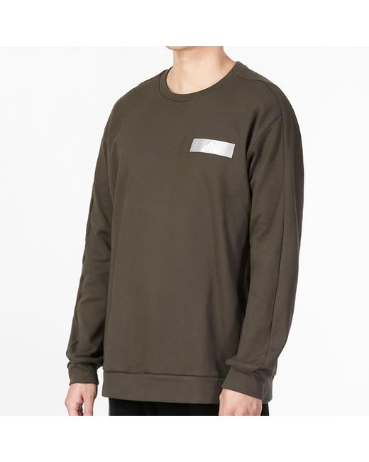 Adidas Green Th Ref Swt Pullover Jerseys Sportswear for men