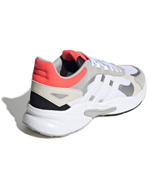 Adidas White Crazychaos Shadow Fluo' for men